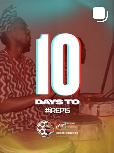 A countdown post reading ten days to iREP15 over a photograph of a speaker.